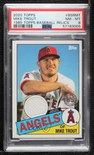 2020 Topps 1985 Topps Baseball Relics Mike Trout #85R-MT PSA 8 2t7
