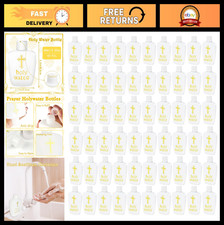 100 Pcs 2oz Holy Water Bottles - Reusable, Leak Proof Containers for Baptism P