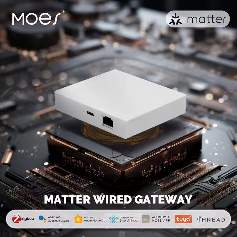 Tuya Zigbee3.0 Matter Thread Gateway Smart Home Bridge Hub Support Voice Control