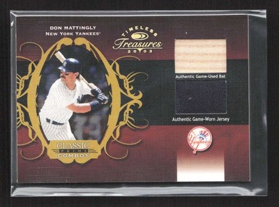 2003 Donruss Timeless Treasures Don Mattingly Classic Dual Relic /25 TV7440