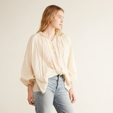 NWT Spell And The Gypsy  Loves Me Not Blouse Ivory Cream Size Extra Small (XS)