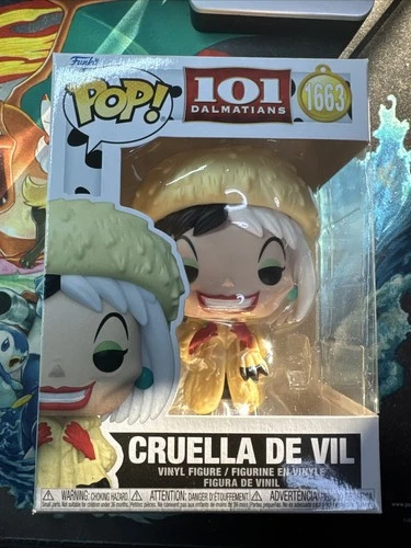 Funko Pop! Disney: CRUELLA DE VIL #1663 (101 Dalmatians Movie) w/Protector