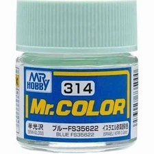 Mr. Hobby Mr. Color Lacquer C314 Semi-Gloss Blue FS 35622 10ml C314