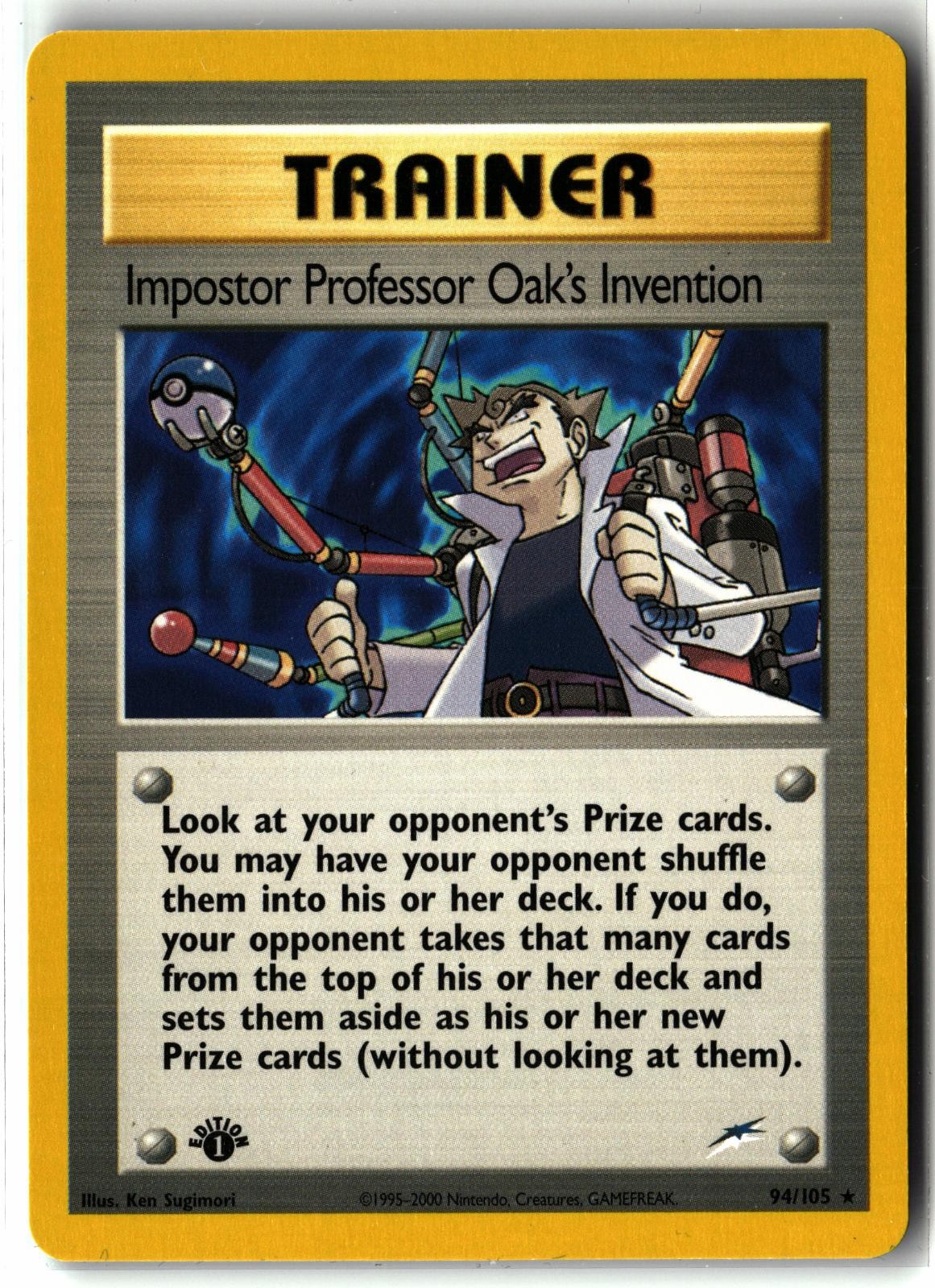 Impostor Professor Oak's Invention 94/105 1st Edition Neo Destiny Pokemon NM/LP