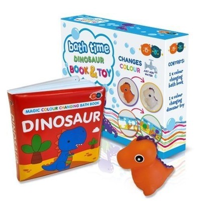 Magic Colour Changing Bath Book & Toy - Dinosaur (Paperback Book)