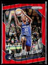 2025 Panini Prizm WNBA Courtney Williams Red Seismic 69 10/249 Uniform Match