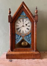 Antique PH&S Teutonia Gothic Cathedral Style Mantel Clock Baden Germany 