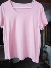 Woman's Blair Pink Pullover Cotton Top Size M