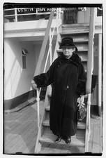 Photo:Jane Addams Standing on Ship Stairs Portrait