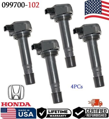   GENUINE DENSO 4x Ignition Coils For 2006-2011 HONDA Civic 1.8L I4 # 099700-102