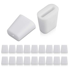 Hard Rubber Feet for Sink Grid Wire Protective Rack Bumpers White 20 PCS