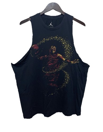 Camiseta Jordan Dri-Fit Gráfica Puntillística Para Hombre XL Mangas Cortadas Baloncesto - Imagen 1 de 11