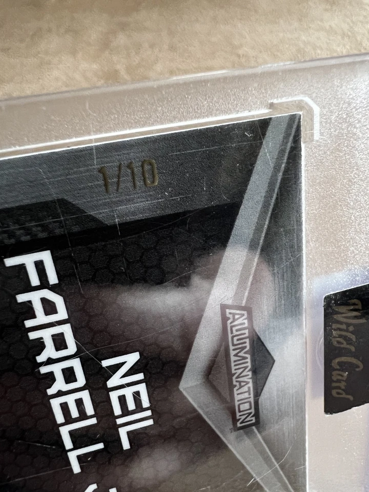 2022 Wild Card Alumination Lazer Autograph #AB-69 Neil Farrell Jr. /10 Rookie SP - Image 3 of 3