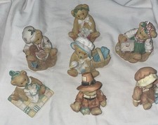 Lot 7 Cherished Teddies Figurines 3 Inch 1991 1993 1998