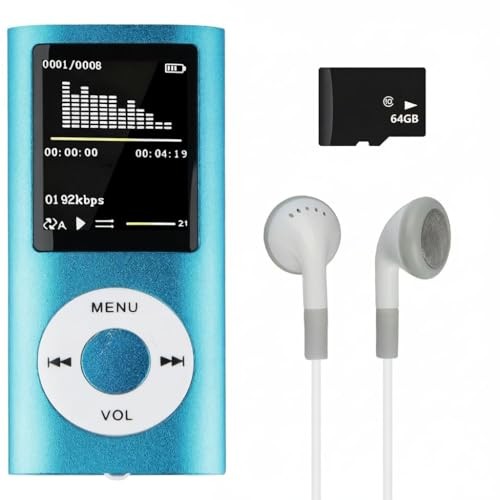 Lecteur MP3 de 1.8 pouce bleu pour écouter votre musique sans vider votre téléphone