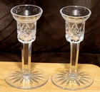 Vintage Waterford Crystal Lismore Style 6" Candlesticks, Set of 2