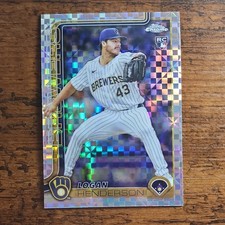 Topps 2025 Chrome Logan Henderson Brewers Geometric Refractor #USC65 RC