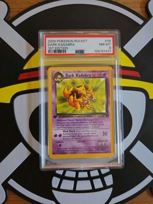 Pokemon TCG Dark Kadabra 1. Edition Englisch PSA 8