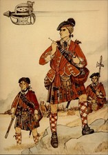 Fraser's Highlanders Montreal Quebec Canada vintage postcard n556