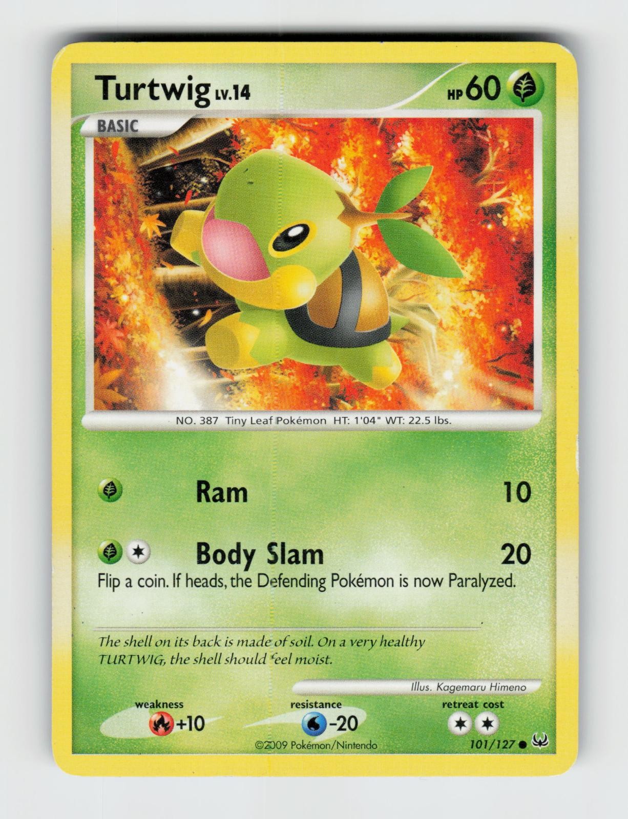 Turtwig 101/127 Common Platinum Pokemon 2009 Lightly Played