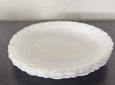 VTG Arcopal France White Milk Glass Scalloped...