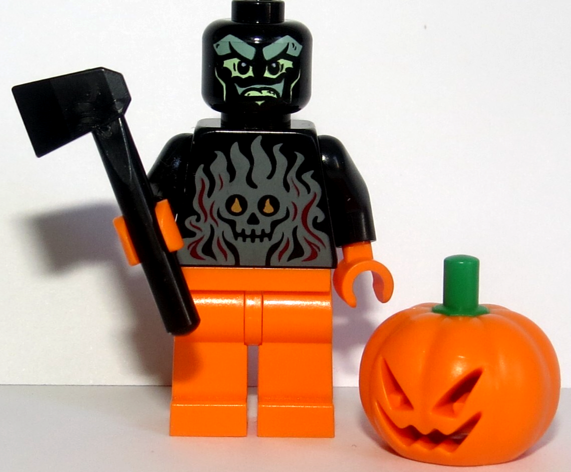 Lego Pumpkin Man Minifigure Jack O Lantern Figure Halloween