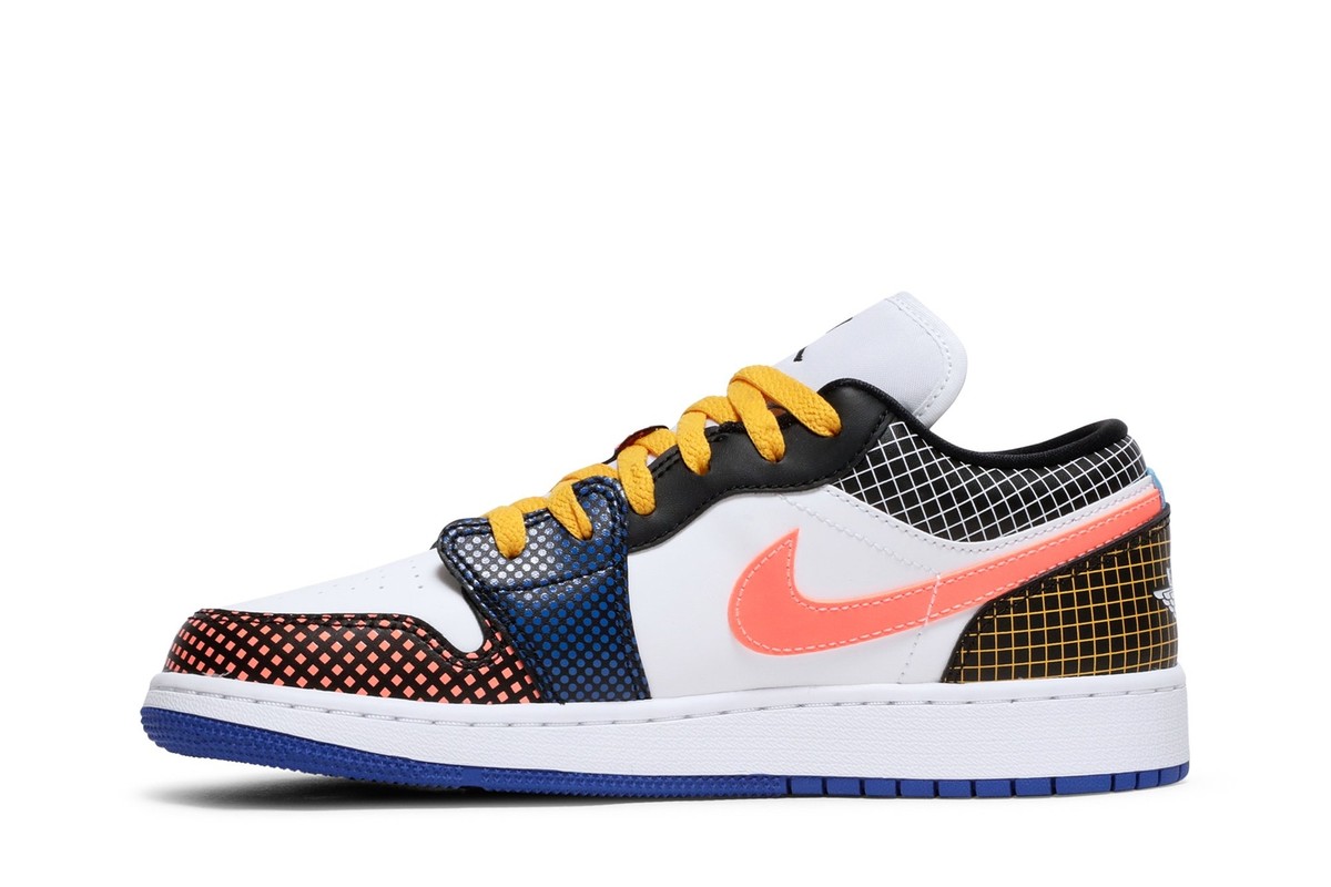 Nike Air Jordan 1 Low MMD BG Multi Grid DH7547-100 | eBay