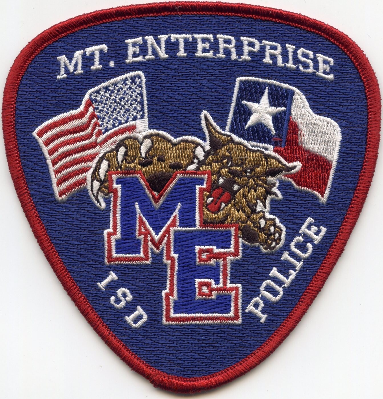 MOUNT ENTERPRISE Independent School District ISD TEXAS POLICE PATCH eBay