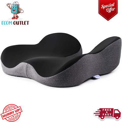 Cushion Lab Patented Pressure Relief Seat Cushion for Long Sitting Hours Black/G
