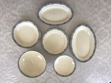 E.C SALINS TERRE DE FER 1912 Modèle BRISTOL Ensemble Plats,saladiers,coupe