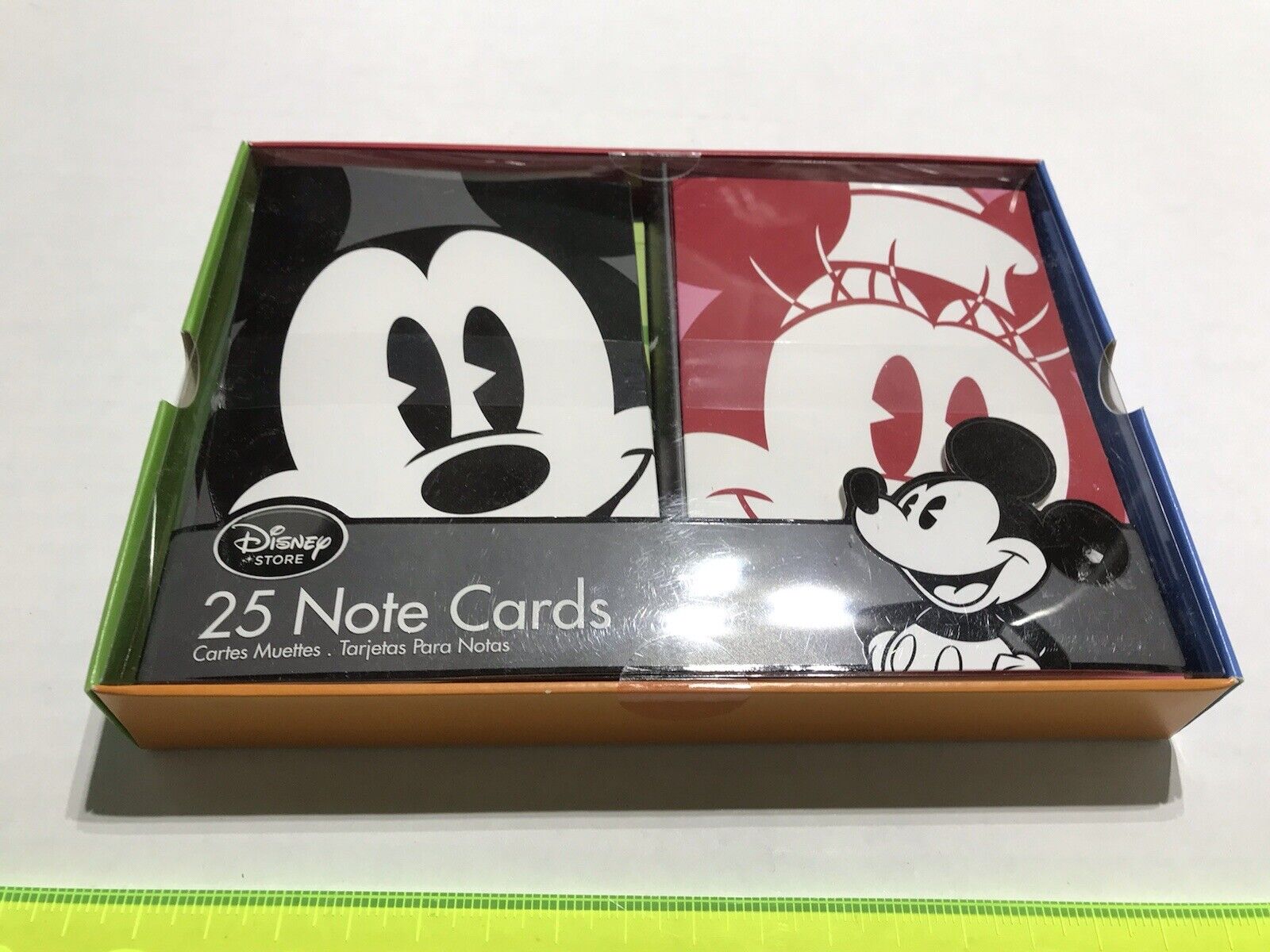 Disney Store 25 Note Cards With Envelopes Fab Five New And Sealed Mickey Ebay