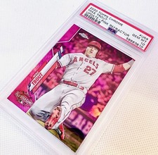 2020 Topps Chrome Update Mike Trout Pink Refractor All Star Game ASG PSA 10 💎