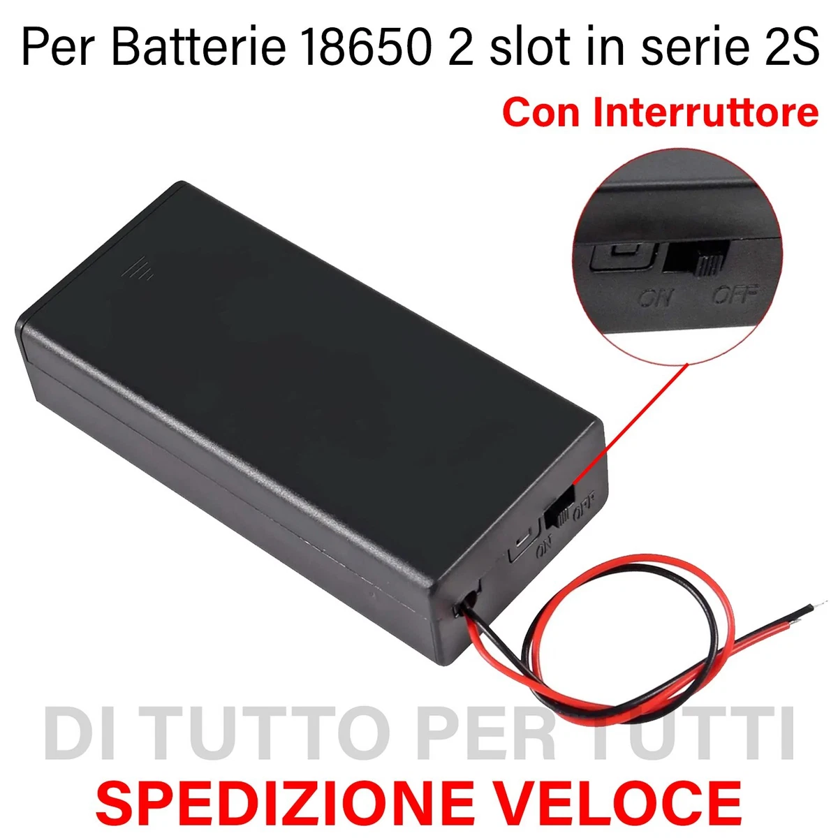 Supporto Portabatterie 18650 In ABS – Piatto, Tagliabile, Per 10 Celle, Distanziatore Protettivo Per Batterie Al Litio