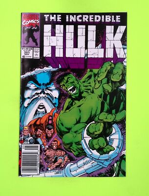 Incredible Hulk #381 Vol. 1 1991 Marvel Comics Newsstand 8.0 Comic Book J9-213