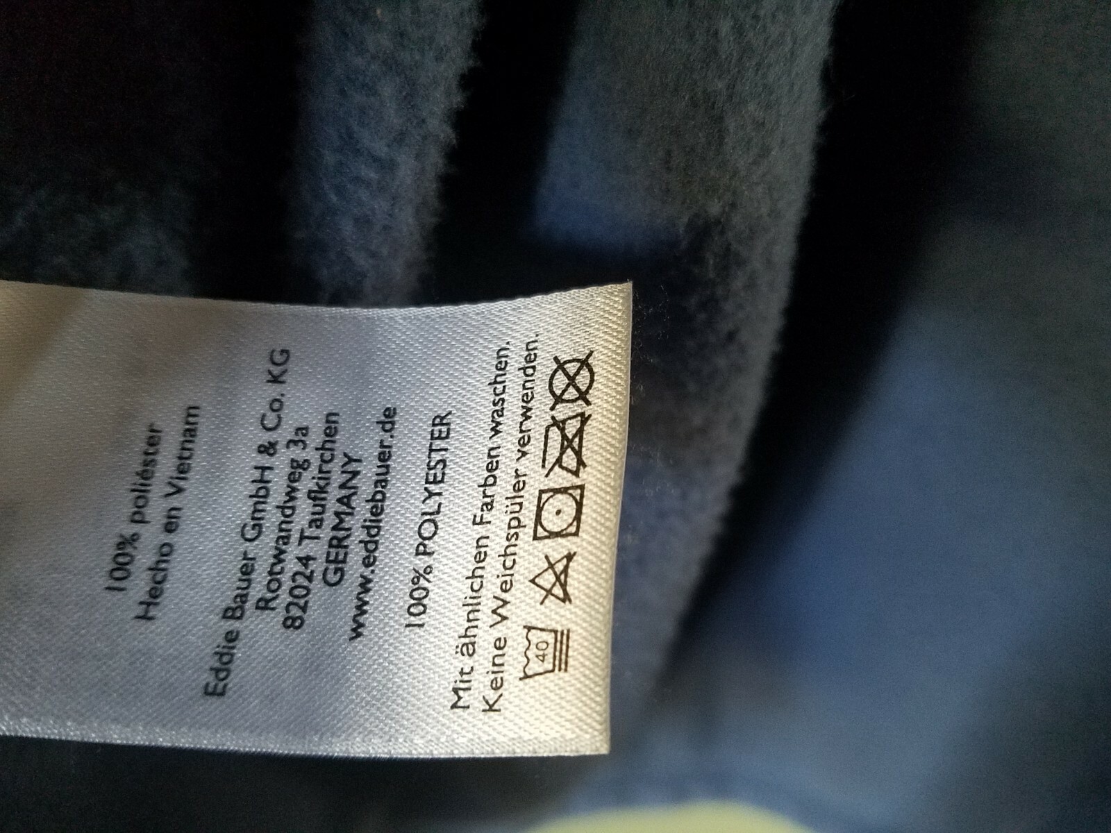 Eddie Bauer Full Zip Microfleece Jacket Size XL B… - image 8