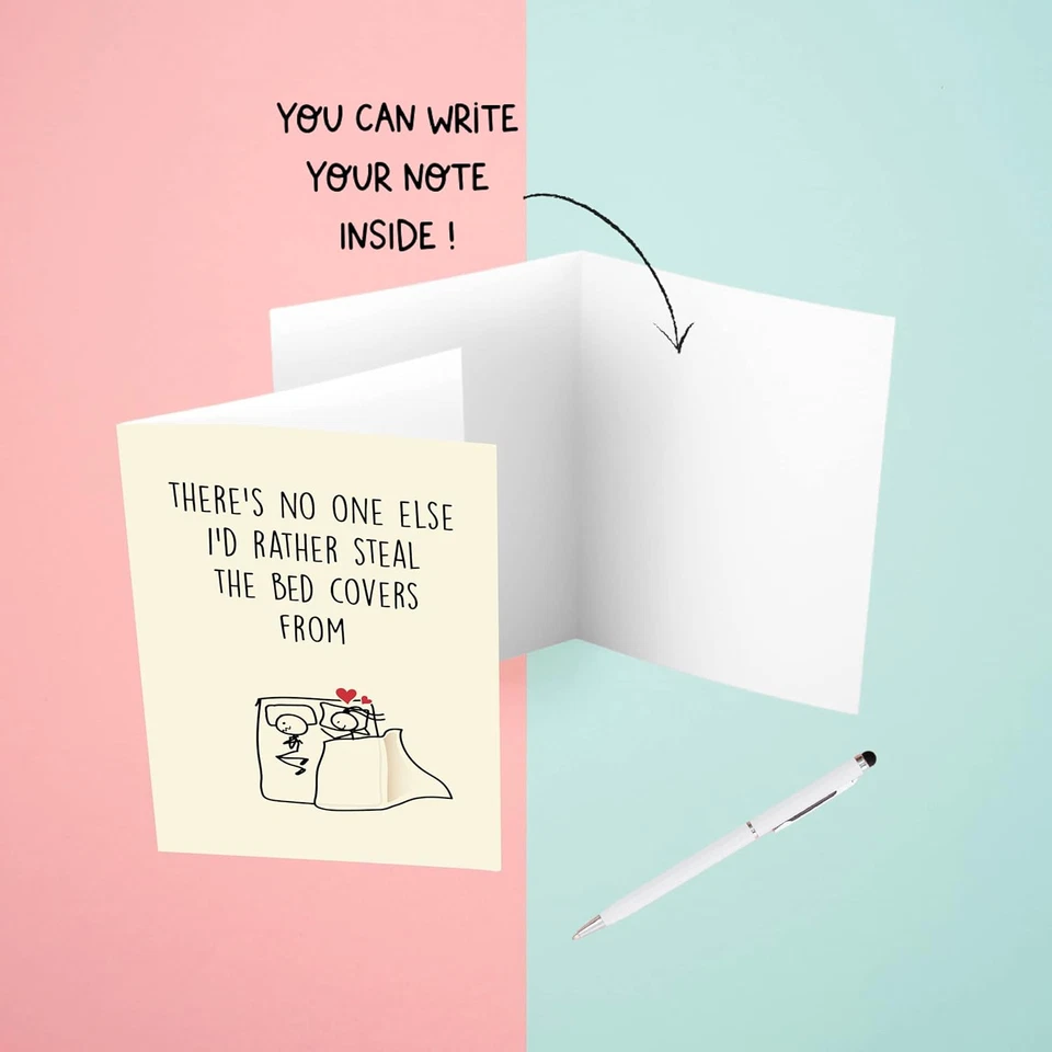 Divertida Tarjeta de Aniversario con Sobre - Divertida Tarjeta de Felicitación para Parejas Foto 2 de 4