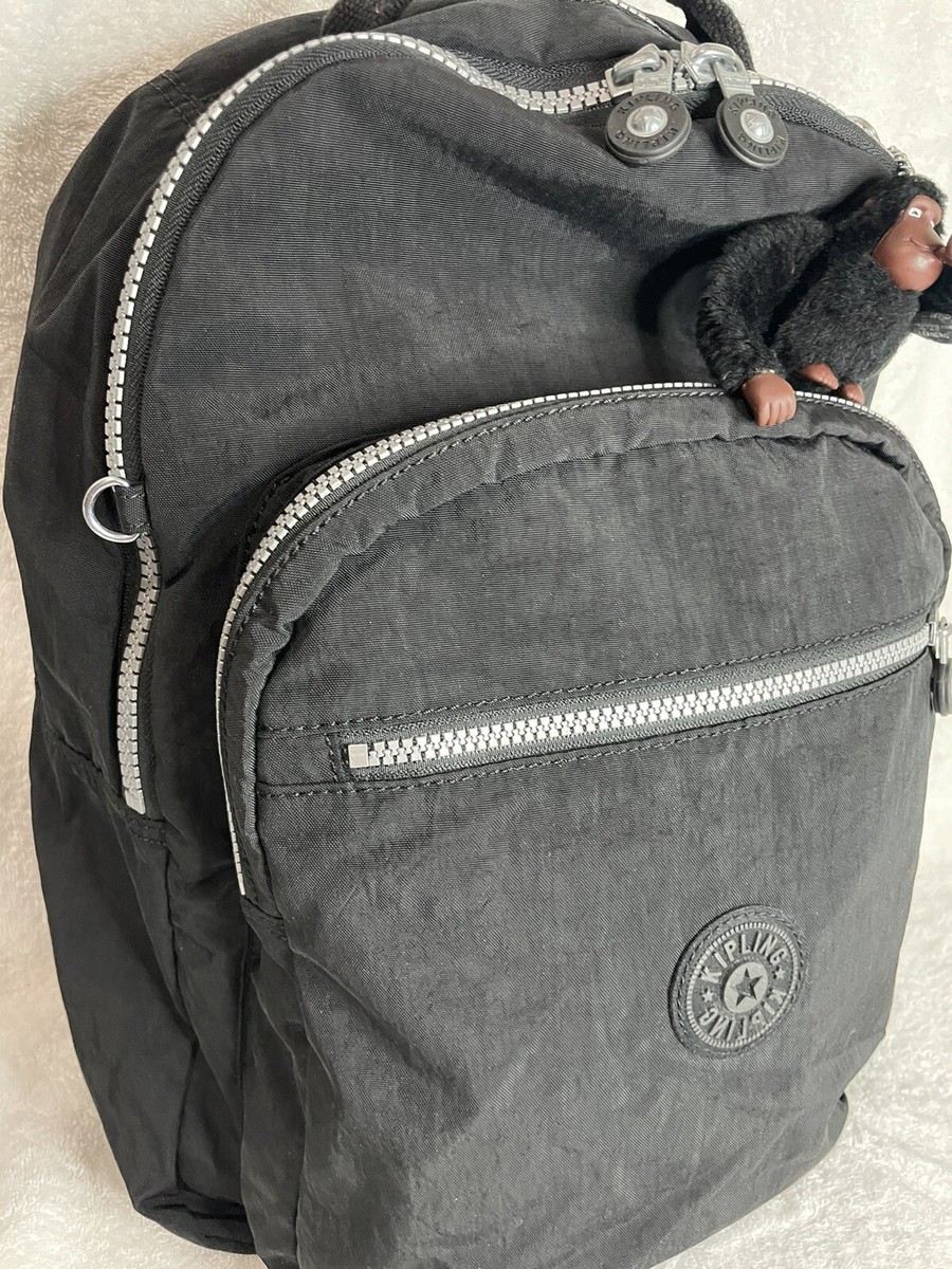 Kipling SEOUL Backpack Large Laptop Pocket Protection BLACK BP3020 “LEANDRO”