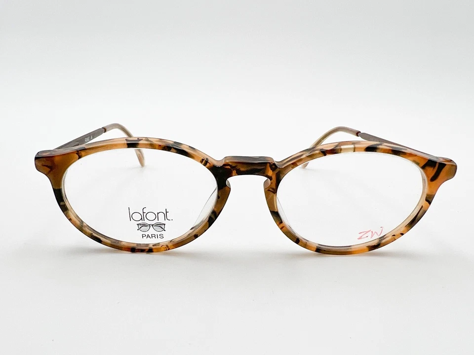 NOS Jean Lafont Franz Anteojos MARCOS 44 Marrón Tortuga Bronce G752 Foto 2 de 4