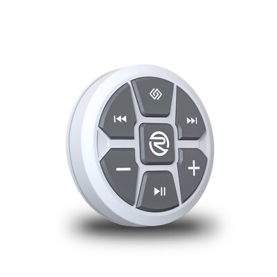 Recoil PRC2W White Waterproof Bluetooth Wearable Media Button for Car Bike Boat