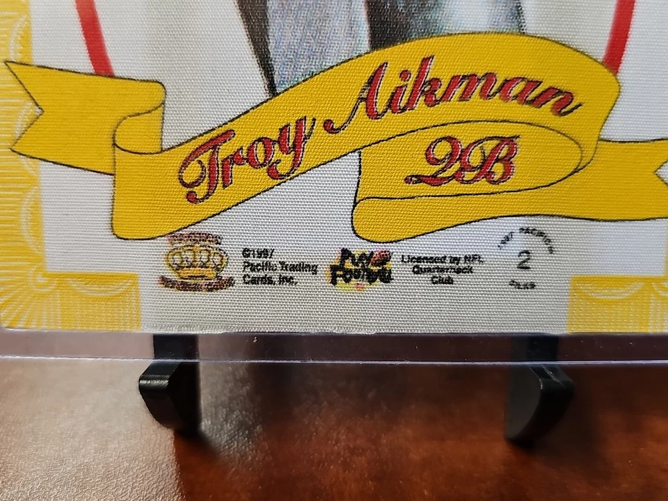 Pacific Revolution Silks Troy Aikman 1997 #2 Salón de la fama Foto 2 de 3