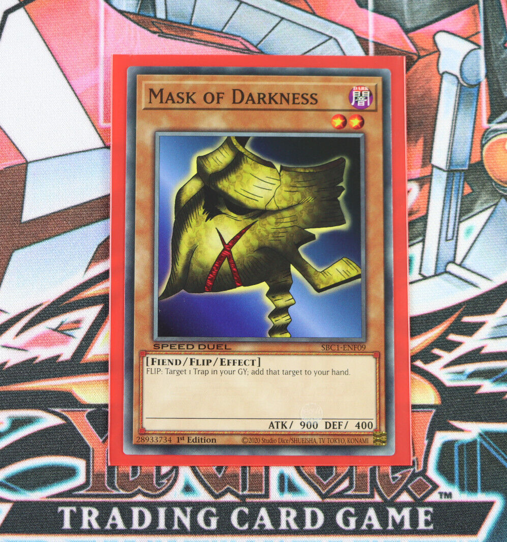 mask cards yugioh TCG 2001 SPELL OF BLUE EYES WHITE DRAGON may be 1st or Unlimited Edition Mask of Restrict Card Profile