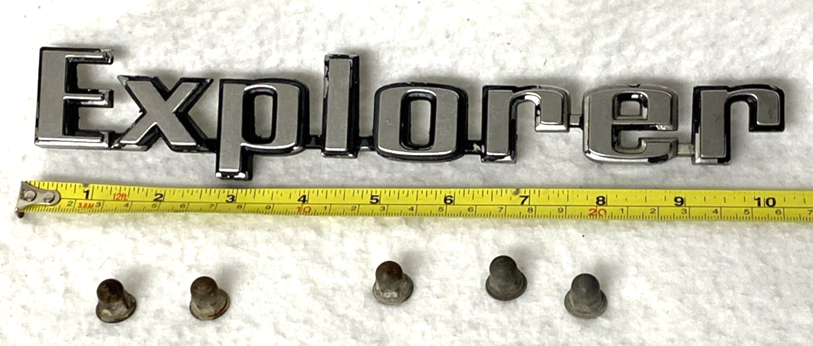 ORIGINAL 72 FORD F100,250 EXPLORER EMBLEM,ONE YEAR ONLY D2TB-9925632-AA ...