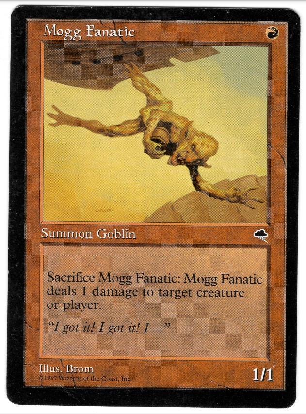 MTG x1 Mogg Fanatic Tempest- Red Common - Magic the Gathering