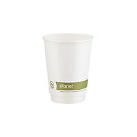 Image of Planet 12oz Double Wall Plastic-Free Cups (Pack of 25) PFHCDW12