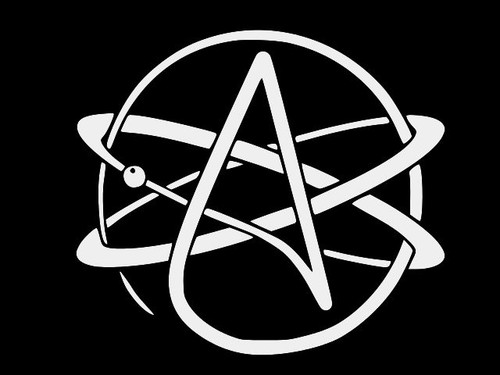 ATHEIST SYMBOL ATOMIC Vinyl Decal Car Sticker Wall Truck CHOOSE SIZE COLOR - Picture 2 of 2