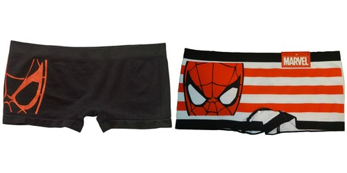 Marvel Spider-Man para mujer sin costuras SHORTIES Panty Ropa Interior |  eBay