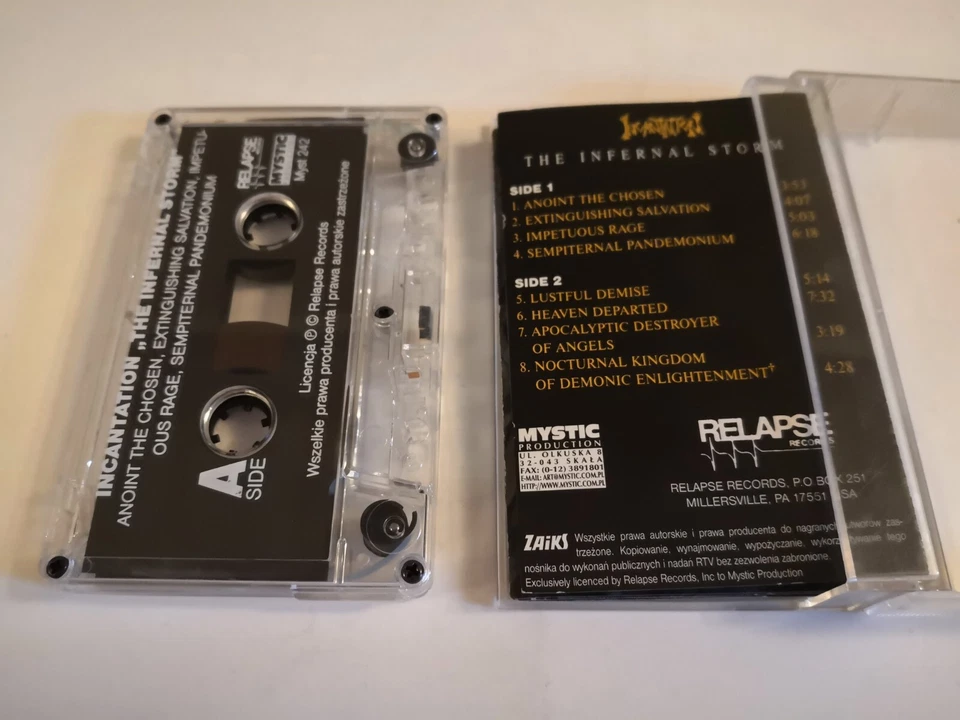Incantation The Infernal Storm MC Cassette Suffocation Monstrosity Blood Nile - Image 2 of 4