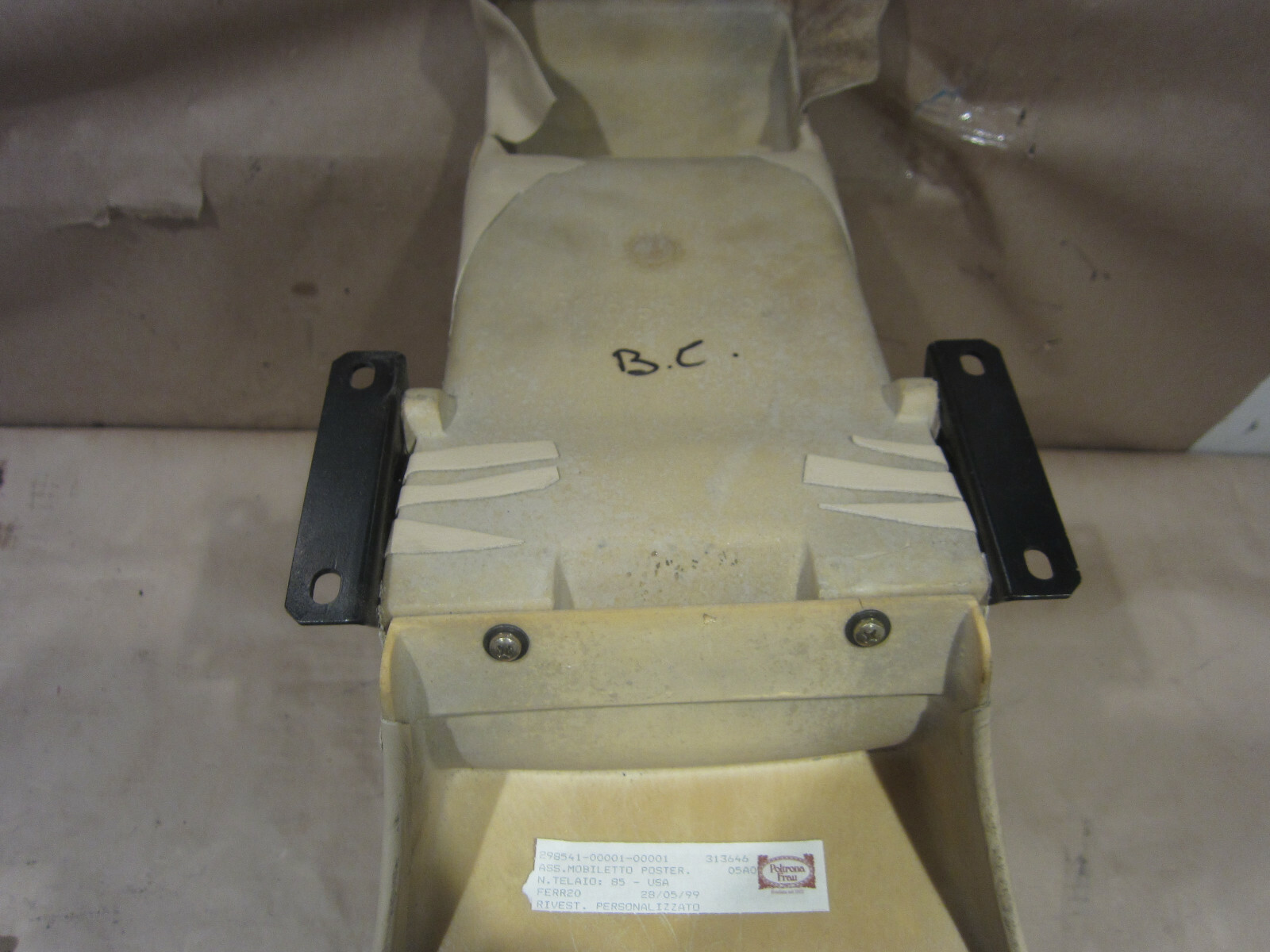 Ferrari 456 MGT / MGTA - Rear Center Console Complete - Cream - P/N 65413900