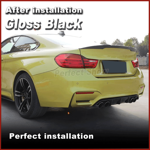 Difusor trasero negro brillante difusor faldón trasero para BMW M3 F80 M4 F82 F83 14-19 - Imagen 4 de 9