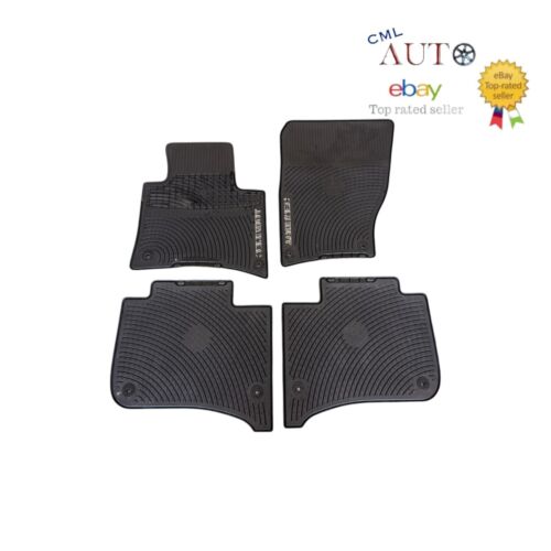 2011-2017 VW Volkswagen Touareg Factory All Weather Floor Mats 4PC Black OEM - Picture 12 of 16